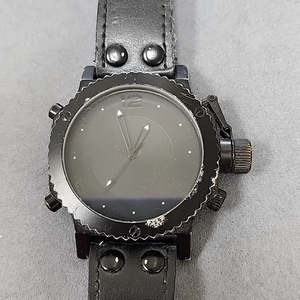 Aldo Black Men's Leather Watch